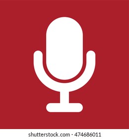 Microphone Icon . Vector illustration