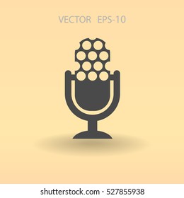 icono de micrófono. ilustración vectorial
