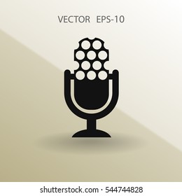 icono de micrófono. ilustración vectorial