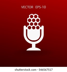 microphone icon. vector illustration