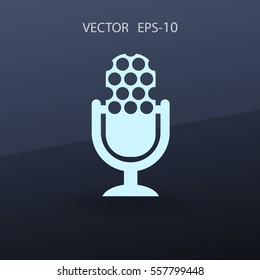 microphone icon. vector illustration