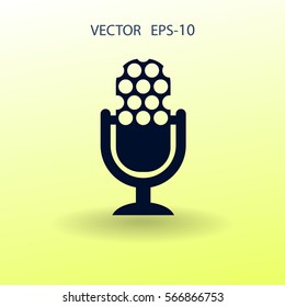 icono de micrófono. ilustración vectorial