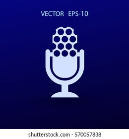 microphone icon. vector illustration