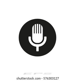 Microphone Icon, vector illustration