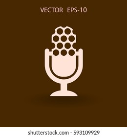icono de micrófono. ilustración vectorial