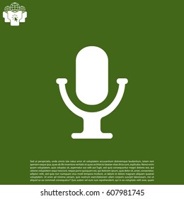 microphone icon. vector illustration