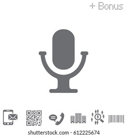 microphone icon. vector illustration