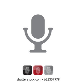 microphone icon. vector illustration