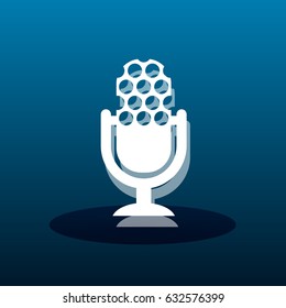 icono de micrófono. ilustración vectorial