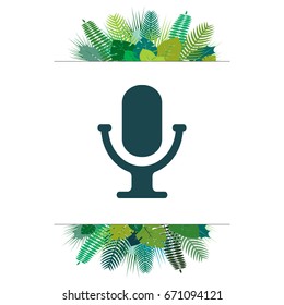 microphone icon. vector illustration