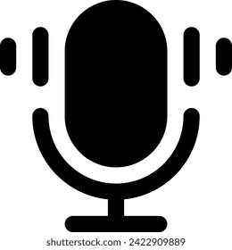 microphone icon vector illustration asset element