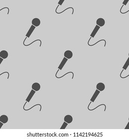 microphone icon vector illustration, can be used for web and mobile design seamless pattern