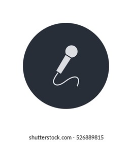 microphone icon vector illustration, can be used for web and mobile design