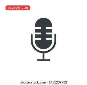 Microphone Icon Vector Illustration Design