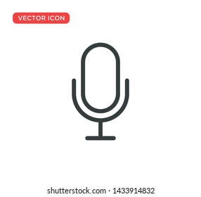 Microphone Icon Vector Illustration Design