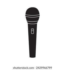 icono de micrófono ilustración vectorial plantilla de diseño