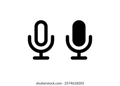 Microphone icon Vector. illustration design