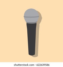 Microphone icon, vector illustration design. Electronic objects collection.