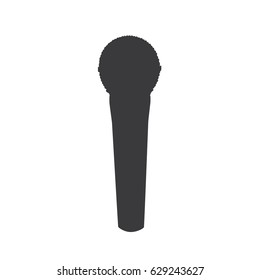 Microphone icon, vector illustration design. Electronic objects collection.