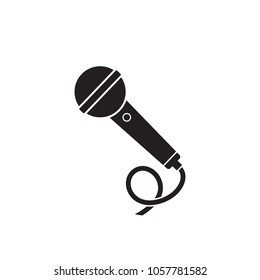 Microphone icon. Vector illustration, EPS 10.