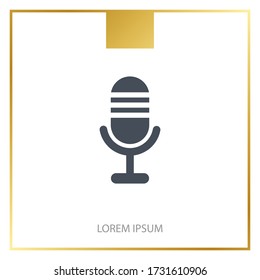 Icono de micrófono Icono Vector ilustración EPS 10.