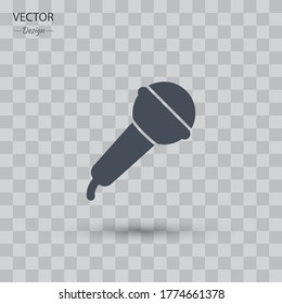 Mikrofon-Symbol. Vektorgrafik EPS10.