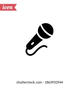 microphone icon. Vector illustration EPS 10.