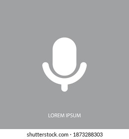 microphone icon. Vector illustration EPS 10.