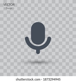 microphone icon. Vector illustration EPS 10.