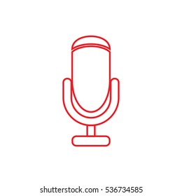 microphone icon, vector illustration EPS 10