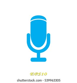 microphone icon, vector illustration EPS 10