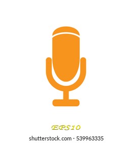 microphone icon, vector illustration EPS 10
