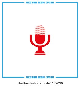 Microphone icon vector illustration eps10.