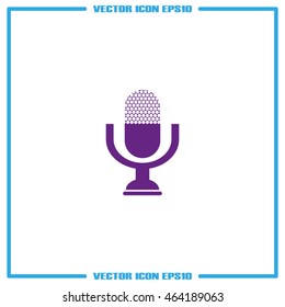 Microphone icon vector illustration eps10.