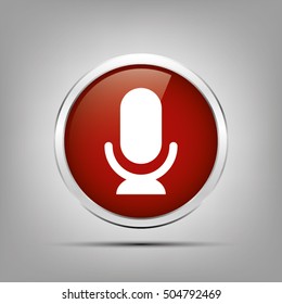 Microphone icon vector illustration eps10.