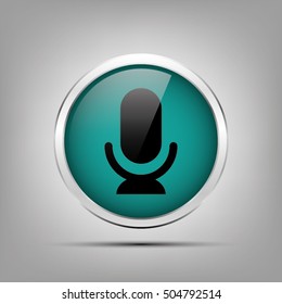 Microphone icon vector illustration eps10.