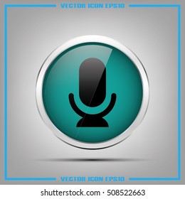 Microphone icon vector illustration eps10.