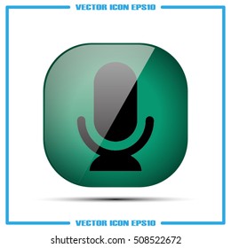 Microphone icon vector illustration eps10.