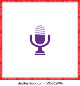 Microphone icon vector illustration eps10.
