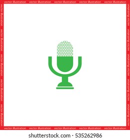 Microphone icon vector illustration eps10.