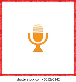 Microphone icon vector illustration eps10.