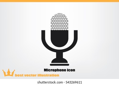 Microphone icon vector illustration eps10.