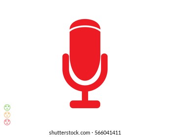 microphone icon, vector illustration eps10
