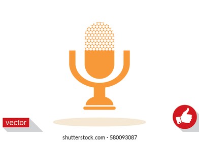 Microphone icon vector illustration eps10.