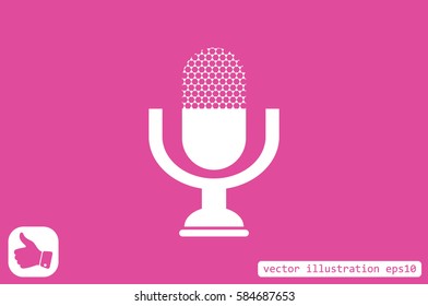 Microphone icon vector illustration eps10.