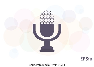 Microphone icon vector illustration eps10.