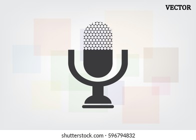 Microphone icon vector illustration eps10.