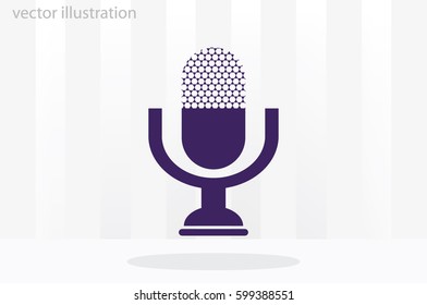 Microphone icon vector illustration eps10.