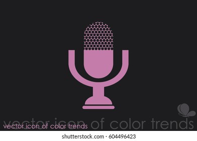 Microphone icon vector illustration eps10.