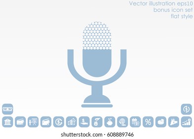Microphone icon vector illustration eps10.
